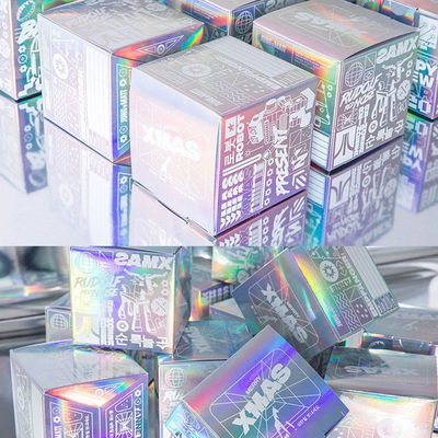 Good price Glossy Finish Custom Logo Cardboard Box Cosmetic Packaging Drawer UV Box For Skincare Perfume online