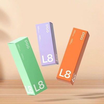 Good price Square Cosmetic Packaging Carton Stock Green Plant Lipstick Lip Gloss Packaging Foldable Carton Liquid Lip Gloss online