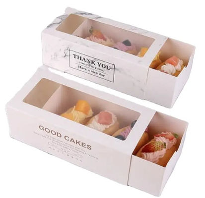 Good price Kraft Cardboard Bakery Packaging Box With Clear Display Window Food Grade Cake Snacks Bakery Gift Box online
