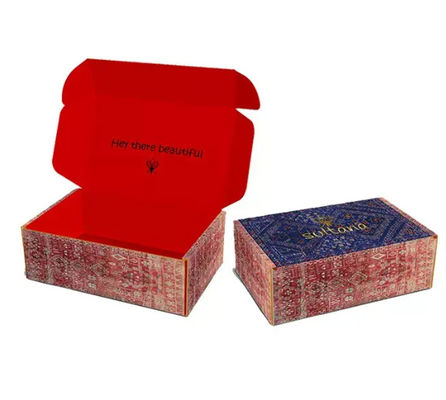 Bon prix Boîtes d'emballage Impression de papier ondulé de couleur Boîte d'expédition en ligne