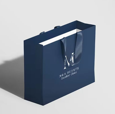 Good price Custom Printed Shopping Gift Packaging Paper Bag Luxury Black White Retail Thick Paper Bag online