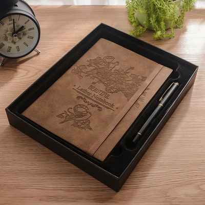 Good price Spiral Binding Custom Diary Leather Notebook Executive Gift Set online