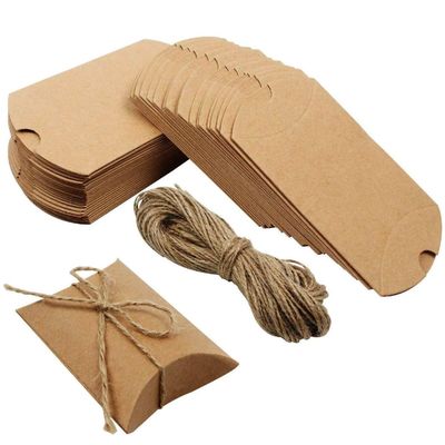 comprar Caja de regalo plegable con cuerda Especias Artesanía Papel Kraft Eco-amigable Fabricación en línea
