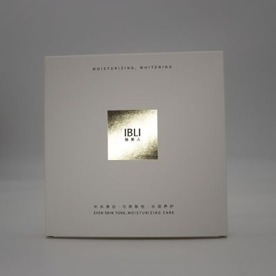 Buy Hot Stamping Print Face Mask Box Paper Holographic Gift Facial Cosmetic Card Boxeswhite Boxes For Mask Packing online manufacture