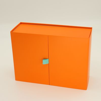 Double Door Custom Foldable Paper Packaging Box Magnetic Closure Cardboard Folding Gift Box