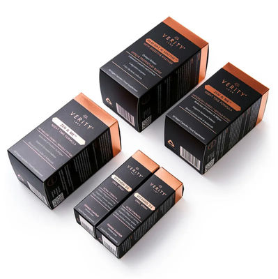 Good price Wholesale Custom Biodegradable Cosmetic Packaging Box Skin Care Gift Packaging Box With Gold Stamping online