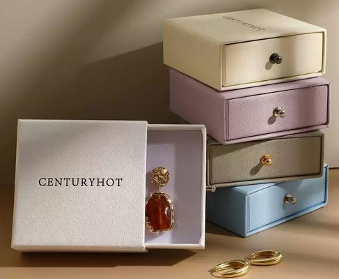 Good price Logo Customized Drawer Rigid Gift Box High-End Jewelry Box Drawer Box Necklace Ring Pendant online