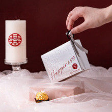 Good price Customized High Grade Paper Gift Box Rose Red Candy Wedding Laser Empty Box Wholesale online