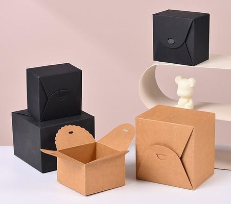 Good price Gift Box Packaging Box Custom Color Paper Box Square White Buckle Bottom Box Customize online