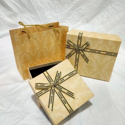 Good price High Grade Gift Box With Lid And Champagne Color For Valentine'S Day And Mother'S Day With Customized Logo online