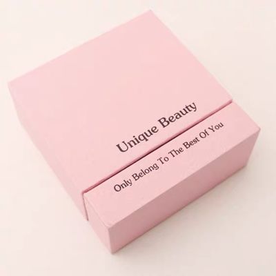 comprare Scatola regalo con stampa a caldo estraibile, scatola a cassetto, scatola per orecchini con texture a grana fabbricazione online