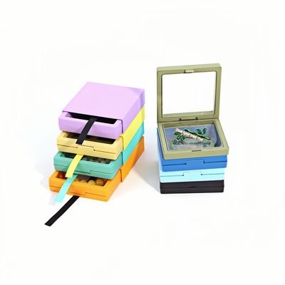 Buy Badge Jewelry Pull-Out Packaging Box PE Film Suspension Jewelry Storage Packaging Display Box online manufacture