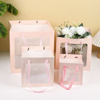 comprar Bolsas de regalo con ventana transparente para flores Bouquets juguetes de peluche ocasiones especiales Fabricación en línea