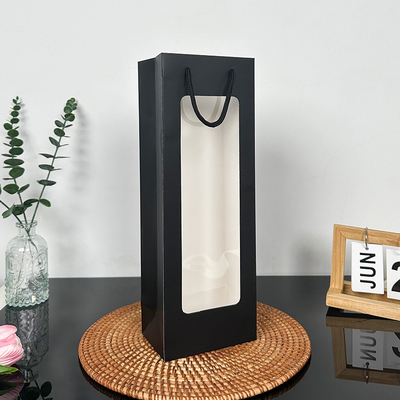 Good price Elegant Window Gift Bags With Rope Handles Premium Party Favor Packaging online