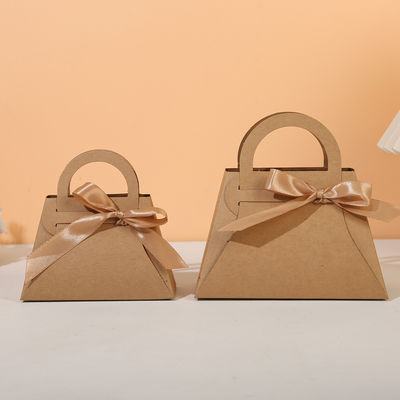 kaufen Band Handtasche Süßigkeiten Kekse Box angepasstes Grafikmuster Kleines Süßigkeiten Snack Verpackung Geschenkbox Online-Herstellung