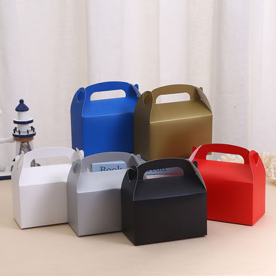 Buy Multicolor Ox Horn Candy Box Holiday Party Candy Packaging Paper Box Plain Color Portable Packaging Box online manufacture