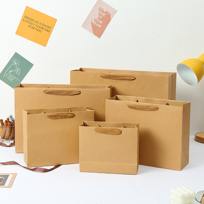 Good price Kraft Paper Packing Bag Christmas Gift Bag Party Gift Hand-Held Packaging Bag Takeaway Packing Bag online