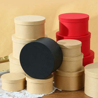 Good price Custom Round Kraft Paper Gift Box for Cosmetics Packaging online