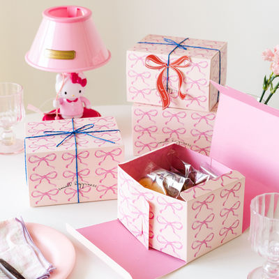 Bon prix Boîte cadeau en papier kraft personnalisée pour desserts et gâteaux en ligne