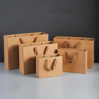 Buy Custom Printed Eco Kraft Paper Gift Bags for Retail Packaging online manufacture