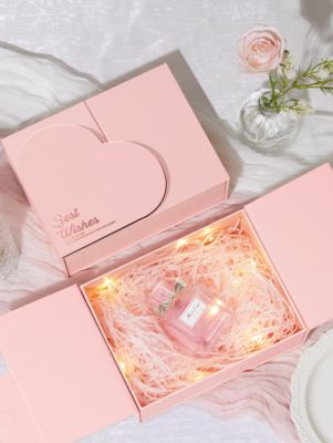 comprar Caja de regalo rosa de corte de corazón personalizado con opción de marca Fabricación en línea