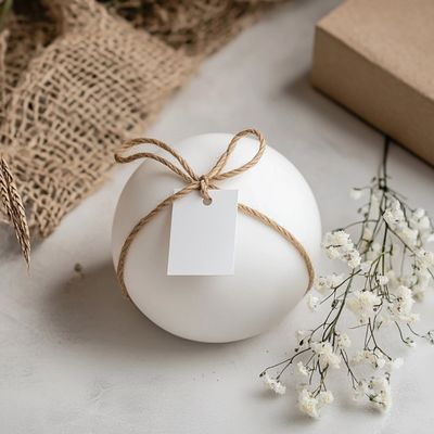 Beli Set Ornamen Pulp EcoSphere Kemasan Hadiah Natal Biodegradable Dekorasi Bola yang Dapat Disesuaikan pembuatan online