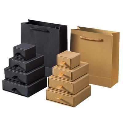 satın al Kraft Kağıt Mücevher Kutuları Yüzük Paketleri Kolye Kulaklık Bilezikler Çevrimiçi üretim