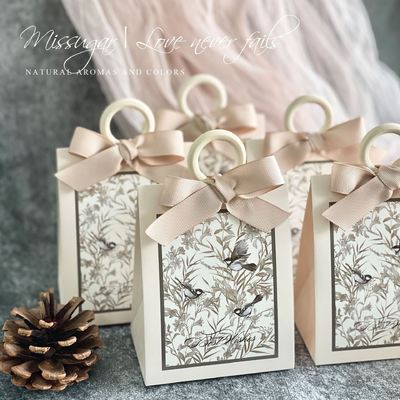Bom preço Boxes de doces com tema de pássaro floral francês e estilo verde de champanhe para casamento on-line