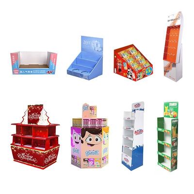 Mua Kệ giấy tùy chỉnh trưng bày sàn, giá đỡ xếp chồng, hộp xếp chồng, kệ giấy đứng sàn cho đồ uống sản xuất trực tuyến