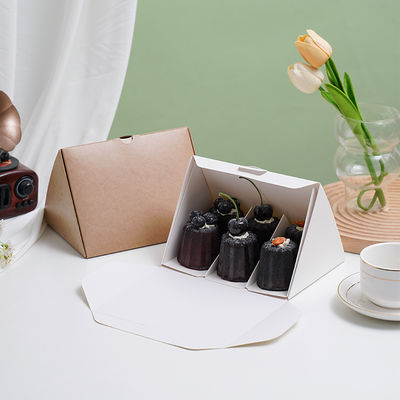 Buy Triangular Kraft Paper Cake Sandwich Packaging Box Folding Packaging Box online manufacture