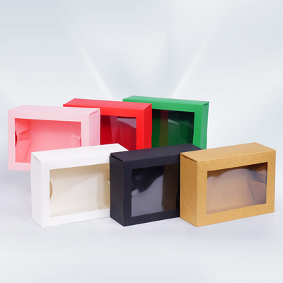 Good price Transparent Window Paper Box Gift Box Gift Folding Paper Box Custom Packaging Box Color Box online