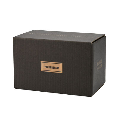 Good price Corrugated Packaging Black Zipper Style Cardboard Boxes Easy Tear Ship Packaging For Cosmetics online
