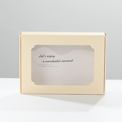 Bon prix Boîte en papier à fenêtre Emballage imprimé personnalisable pour sous-vêtements, cadeaux et plus en ligne