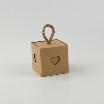 comprar Caja de embalaje de caramelos cuadrada de papel kraft personalizado Opción de kraft blanco disponible Fabricación en línea