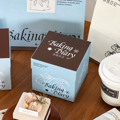 Buen precio Packaging For Sliced Cakes Mille Crepes Mousse & Baked Desserts With Custom Logo Printing en línea