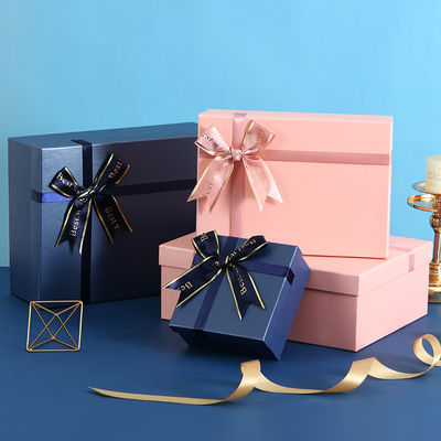 Harga yang bagus New Bowknot Top And Bottom Cover Gift Box Gift Lipstick Cosmetics Gift Box Packaging on line