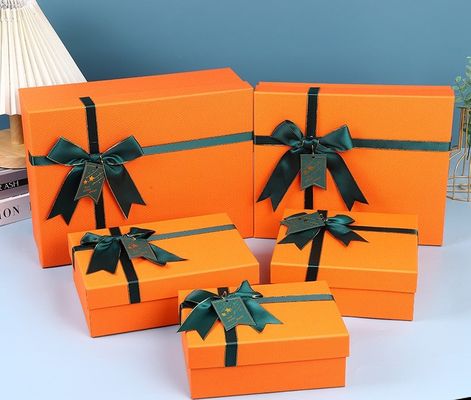 Goede prijs Premium Gift Box Set Zwart Satine Ribbon Luxe Verpakking Hemel Aarde Cover Design Custom Logo Klaar online