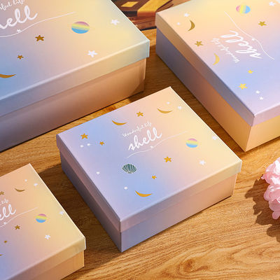 Beli Kotak Kertas Kemasan Hadiah Gradien Kotak Hadiah Ulang Tahun Kotak Hadiah Souvenir Sampul Dunia Kreatif pembuatan online
