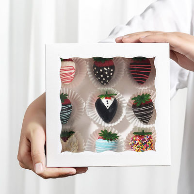 Harga yang bagus Windowed Gift Boxes For Weddings Parties And Gifting Pastries Available In Art Paper And Kraft Paper Options on line
