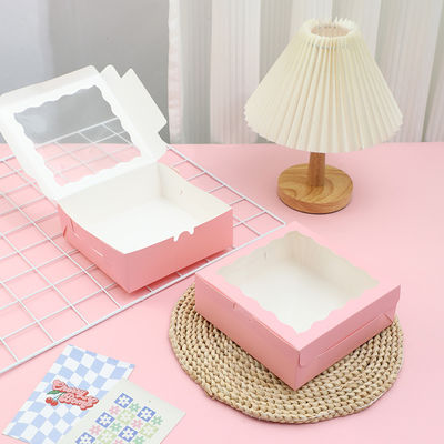 Harga yang bagus Windowed Gift Boxes For Weddings Parties And Gifting Pastries Available In Art Paper And Kraft Paper Options on line