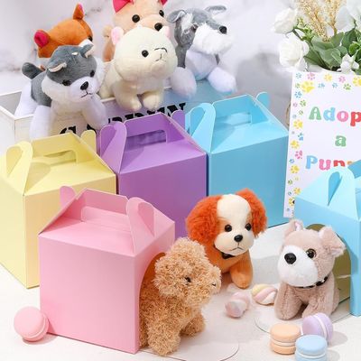 良い値段 Cross-Border Doll Solid Color Packaging Paper Box Party Foldable Snack Gift Box オンライン