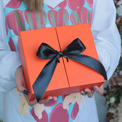 comprar Dual - Opening Bowknot Gift Box - Orange Business & Wedding Favor Boxes Cosmetic & Birthday Gift Packaging Fabricação em linha