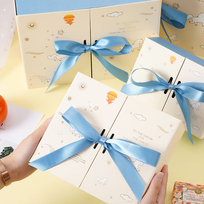 comprare Scatola regalo a doppia apertura stampata, scatola regalo confezionamento scatola regalo personalizzata confezionamento per festa di festa fabbricazione online