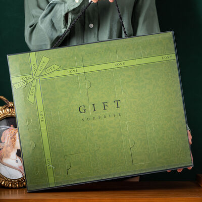 अच्छी कीमत Surprise Box 12 Cell Interactive Gift Packaging Blind Box Diy Mystery Box Green Handbag Design ऑनलाइन