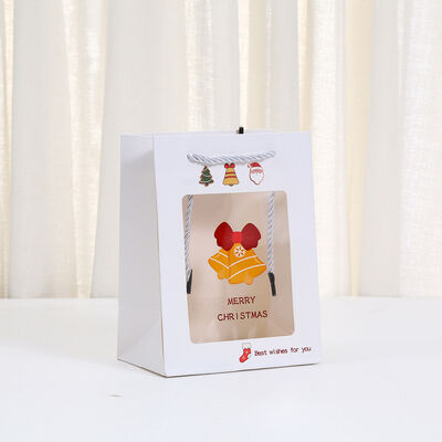 comprar Bolsas de presente de Natal Festa de Natal Bolsas de embalagem de doces Cartoon Papai Noel e Bolsas de presente de flores Fabricação em linha