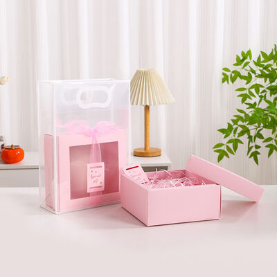 comprar Caixa de Presente com Janela Caixa de Presente Transparente Caixa de Presente Personalizada Caixa de Presente de Aniversário Caixa de Lembrancinha de Casamento Fabricação em linha