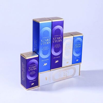 comprar Window Display Transparent PVC Visible Custom Cosmetic Paper Box Packaging for Lipstick Eyeshadow Makeup Collection Fabricación en línea