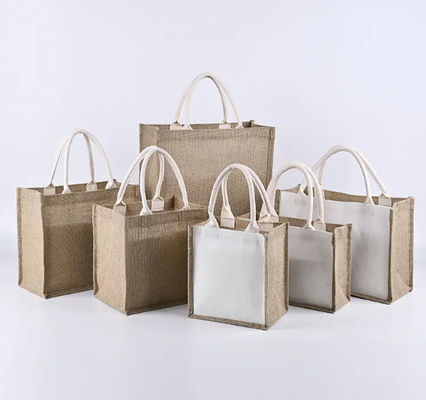 Guter Preis Besonders gedruckte Logos Wasserdichte Bräute Verpackung Tote Jute Geschenk Taschen Online
