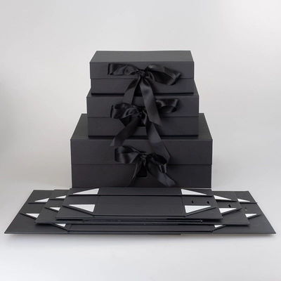 Dobra cena. Czarna Książka w kształcie sztywnego kartonu Papier podarunkowy Sklep składany Skrzynka do druku na zamówienie Papier Clamshell Magnetyczna skrzynka podarunkowa w Internecie