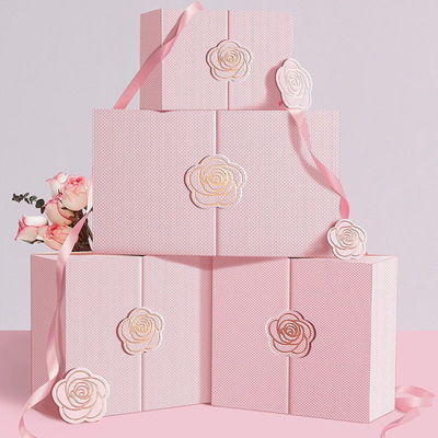 Giá tốt. Magnetic Closure Custom Luxury Rigid Cardboard 2 Two Piece Side Open Double Door Gift Box Lifting Packaging Box Hộp quà mở hai cửa trực tuyến